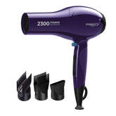 Red by Kiss Titanium 2300 Detangler Dryer front view highlighting double comb layer technology for faster detangling.