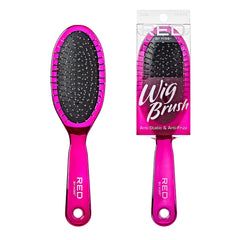 Red by Kiss Wig Brush anti-static bristles for gentle wig detangling.
