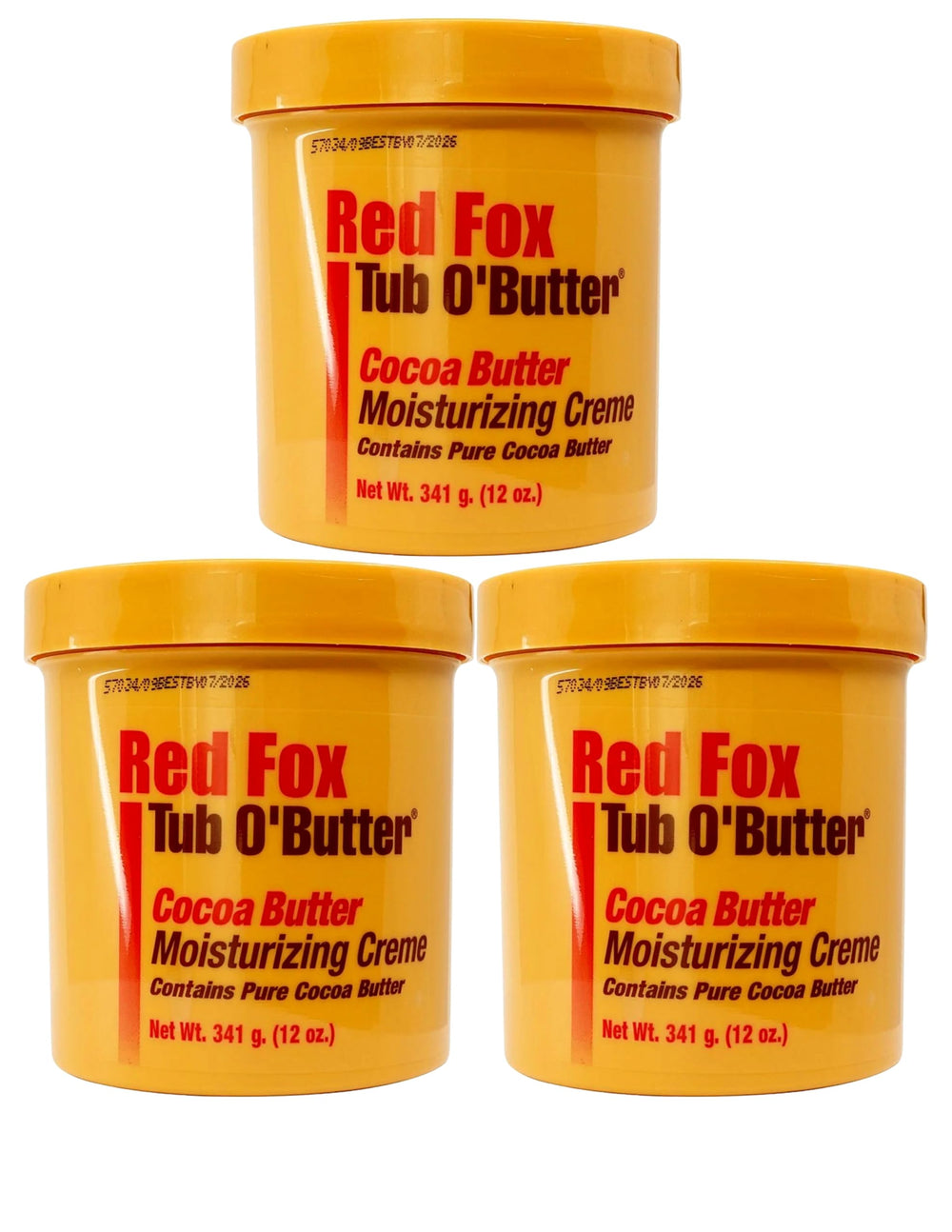 Red Fox Tub O'Butter Cocoa Butter cream unopened tub for deep hydration and softness.