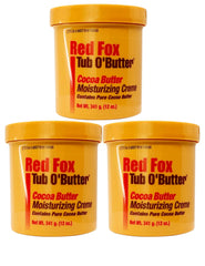 Red Fox Tub O'Butter Cocoa Butter cream unopened tub for deep hydration and softness.
