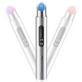 Redlook Depuffing Wand heat-therapy demonstrates enhanced absorption for skincare products.