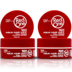 Redone Hair Wax Red strong hold bottle for all-day sleek styles.