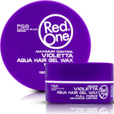 Redone Violetta wax bottle pour shows strong hold and clean removal for all-day style.