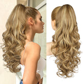 REECHO pony tail 24inch clip-in front view adds instant volume