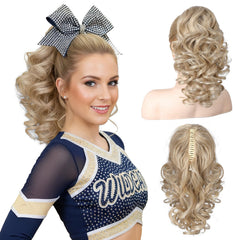 REECHO 12-inch ponytail extension with loose curls for instant volume