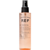 REF 230 Heat Protection Spray bottle applying before drying for smoother, shinier hair
