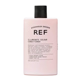 REF Illuminate Colour Conditioner bottle shows weightless shine for colour-treated hair