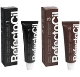 RefectoCil No.1 pure black cream dye tube for bold natural finish.