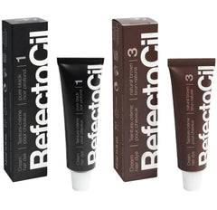 RefectoCil No.1 pure black cream dye tube for bold natural finish.