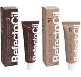 RefectoCil cream hair dye tubes front view for quick professional color prep
