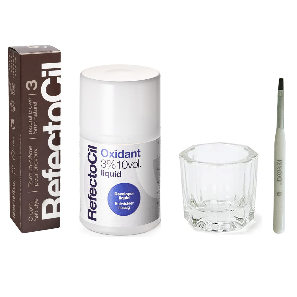 RefectoCil Natural Brown cream dye #3 for a natural brunette look
