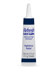 Close-up of Refresh Lacri-Lube being applied for soothing relief