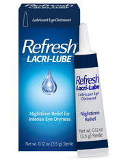 Two-pack Refresh Lacri-Lube packaging highlights convenience