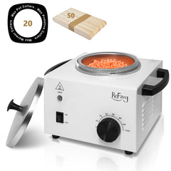 ReFzeg wax warmer 500ml pot in action for professional waxing at home