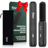 REHOYO beard straightener cordless-use for on-the-go grooming without tangled cords