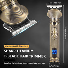 REHOYO T-Liner blade shows precise edge trimming for sharp lines