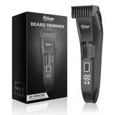 REHOYO BeardFix trimmer close-up showing precise dial control for versatile styling.