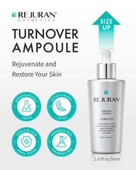 REJURAN Turnover Ampoule pump-dispense shows easy, clean daily application