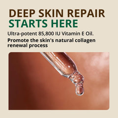 RejuveNaturals Vitamin E Oil dropper—easy application for quick moisturization and nourishment.