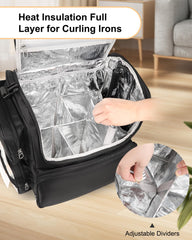 Relavel comfortable padded straps backpack reduces shoulder strain during long use.