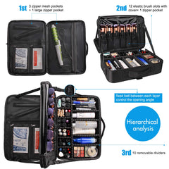Relavel makeup case shoulder strap with pad offers comfortable carry