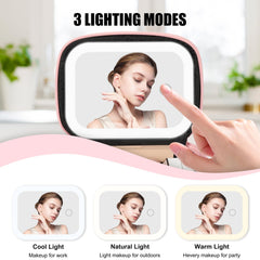 Relavel mini makeup bag with wrist strap offers hands-free carrying during travel.