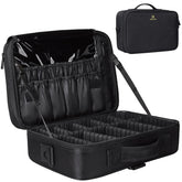 Relavel travel makeup train case exterior shows sturdy build for on-the-go cosmetics