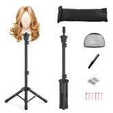 Relx wig head stand adjustable height for customizable styling