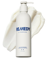 Remedy Science body bumps bottle front demonstrates KP treatment and hydration.