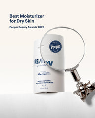 Close up of Remedy Science moisturizer showcasing its smooth texture.