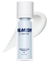 Remedy Science pore-size serum bottle shown for targeted pore minimization.