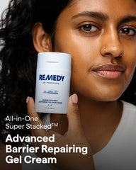 Remedy for Light Moisture gel-cream texture closeup demonstrates fast-absorbing formula.
