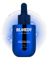 Remedy Science front bottle shot showing sleek packaging and firming serum benefits