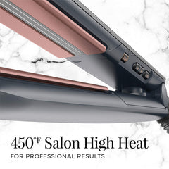 Remington S8598 SmartPRO heat sensor in action auto-adjusts heat during styling.