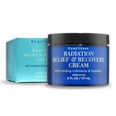 RemeVerse Radiation Cream unscented tube closeup, promoting comfortable daily hydration