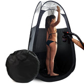 Reneebeautytan large spray tan tent pop-up setup for quick professional sessions