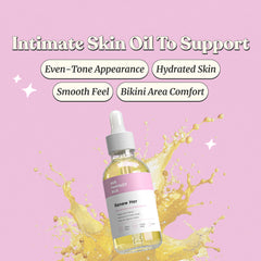 Renew Her oil application on skin shows soothing, moisturizing benefits