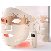 RENPHO red light therapy mask front view for full-face coverage at home.