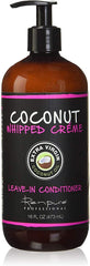 RENPURE Coconut Whipped Creme Leave-In Conditioner bottle for silky, frizz-free hair.