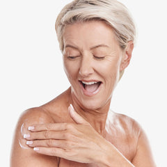 Replenix Retinol Smooth + Tighten ingredients closeup highlights Edelweiss and Hyaluronic Acid hydration.