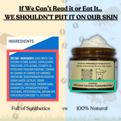 Reroot Organics beef tallow and Manuka honey ingredients close-up