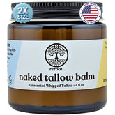 Reroot Organics Naked Tallow Balm whipped texture for easy, deep hydration.