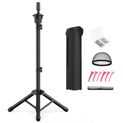 Retbtnm Wig Head Stand assembly for quick setup during styling