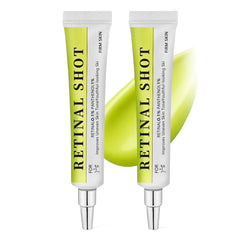 RETINAL SHOT tightening booster bottle closeup — firms skin for a smoother complexion.