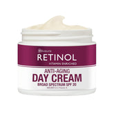 Retinol LIVAURA day cream jar ready for daytime hydration and anti-aging care.