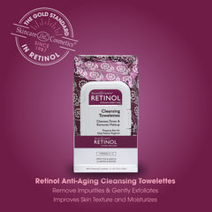 Retinol LIVAURA towelettes makeup-removal session demonstrates effective makeup removal and skin prep.