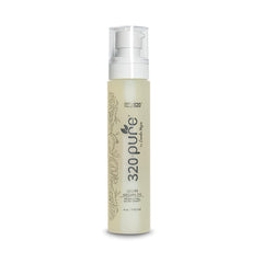 Rev320 320Pure Lustre Argan Oil bottle pump delivers lightweight hydration for all hair types.