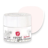 Revel Nail Vivien sheer bottle demonstrates a French overlay-ready, long-lasting finish.