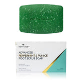 REVITALE foot scrub peppermint pumice exfoliation smooths dead skin for at-home pedicure