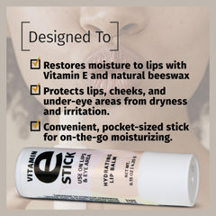 Beeswax and shea butter close-up in Reviva Labs Vitamin E Stick for nourishing moisture.